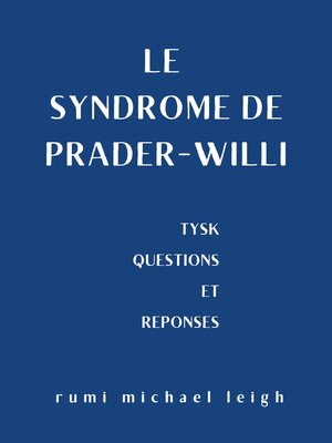cover image of Le syndrome de Prader-Willi